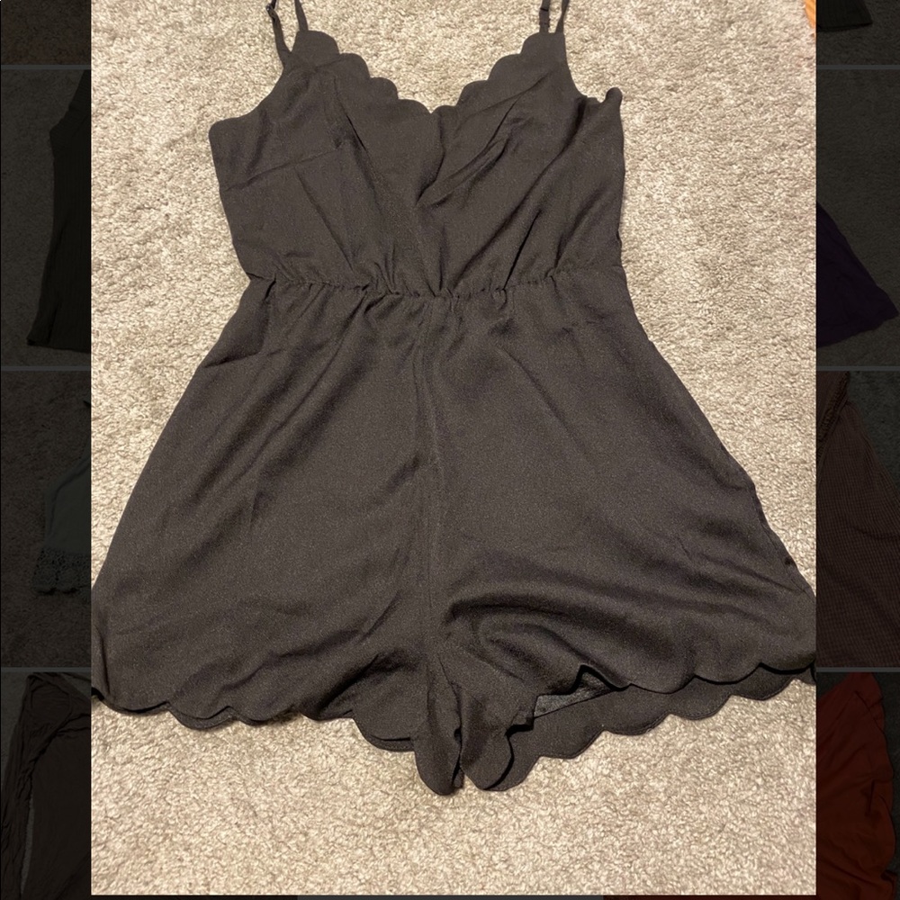 Boutique Black Romper- SMALL